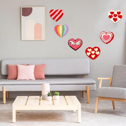 Punch Needle Coaster Kit, 6PCS Punch Needle Embroidery Craft Kit for Adults Beginners with Adhesive Yarns Fabric Felt Hoop Tools Instruction in Kuwait