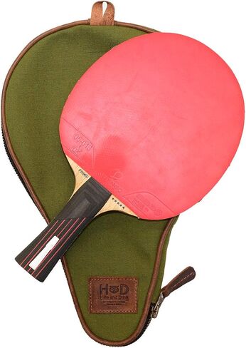 Hide & Drink, Water Resistant Canvas Ping Pong Paddle Case/Professional/Table Tennis/Bag/Protector/Pouch/Travel, Handmade Includes 101 Year Warranty :: Olive in Saudi Arabia