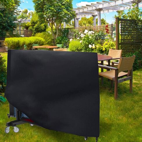 Table Tennis Table Cover Outdoor Indoor Foldable Ping Pong Table Protector Waterproof Dustproof Folding Table Tennis Table Storage Covers (420D Oxford Fabric) in Kuwait