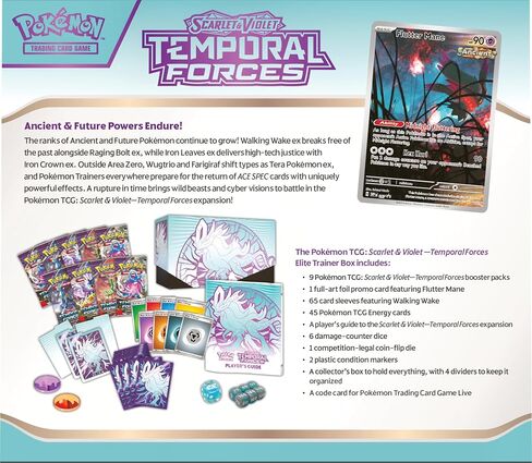 POKEMON TCG: Scarlet and Violet: Temporal Forces: Elite Trainer Box: Walking Wake in Saudi Arabia