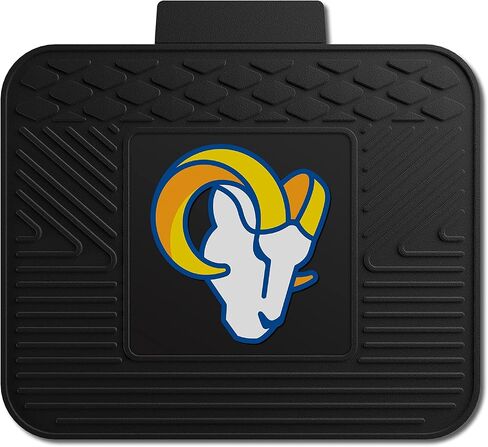 FANMATS 8906 Los Angeles Rams طقم سجادة سيارة من الفينيل شديد التحمل مكون من قطعتين، سجادات أرضية الصف الأمامي، حماية من جميع الأحوال الجوية، ملاءمة عالمية، تصميم خزان عميق in Kuwait