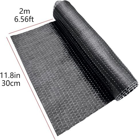 ألياف الكربون النسيج لفة شبكة ألياف الكربون القماش ورقة ألياف الكربون 6.5ft × 12 "للتعزيز الهيكلي على الجدار الخرساني، قارب، الطابق السفلي in Kuwait