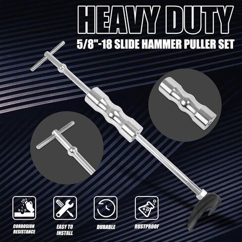 RANSOTO Inner CV Axle Puller Tool kit with 5/8"-18 Slide Hammer & Adapter Compatible with 1986+ Mercury Sable Ford Taurus Front Wheel Drive Axle Puller, Inner CV Joint Removal Tool Kit in Saudi Arabia