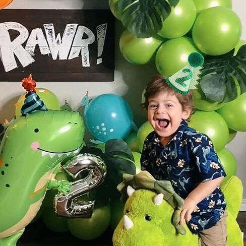 قبعة عيد ميلاد ديناصور خضراء زينة قبعة عيد الميلاد الثاني للأطفال البنات والأولاد مصنوعة يدويًا من الزي الطبيعي قبعة حفلات عيد الميلاد الأولى in Kuwait