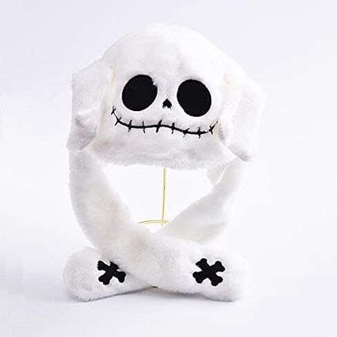 مضحك هالوين شبح الأرنب الجدة القفز القبعات قبعات مع آذان متحركة أفخم تأثيري قبعة حفلة هدية عيد الميلاد in Kuwait