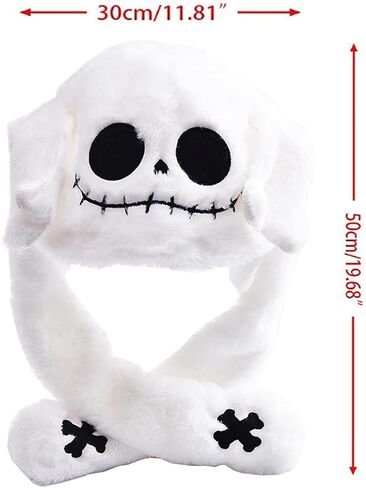 مضحك هالوين شبح الأرنب الجدة القفز القبعات قبعات مع آذان متحركة أفخم تأثيري قبعة حفلة هدية عيد الميلاد in Kuwait