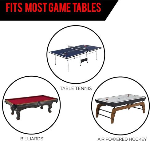 طاولات ألعاب متعددة الأنماط من ESPN Air Hockey، مجموعات ألعاب أركيد داخلية مع أنظمة تسجيل إلكترونية، مثالية لغرف الألعاب العائلية in Kuwait