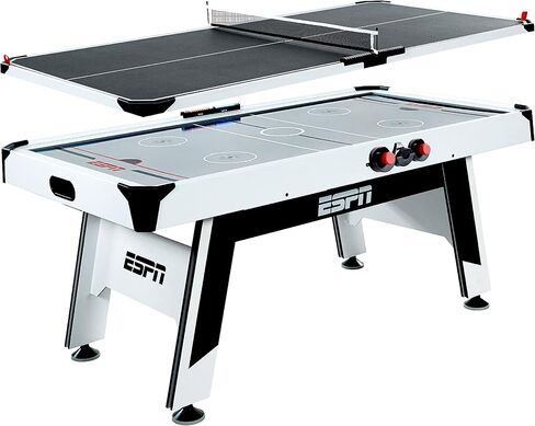 ESPN Air Hockey Multiple Styles Game Tables, Indoor Arcade Gaming Sets with Electronic Score Systems, Perfect for Family Game Rooms in Saudi Arabia
