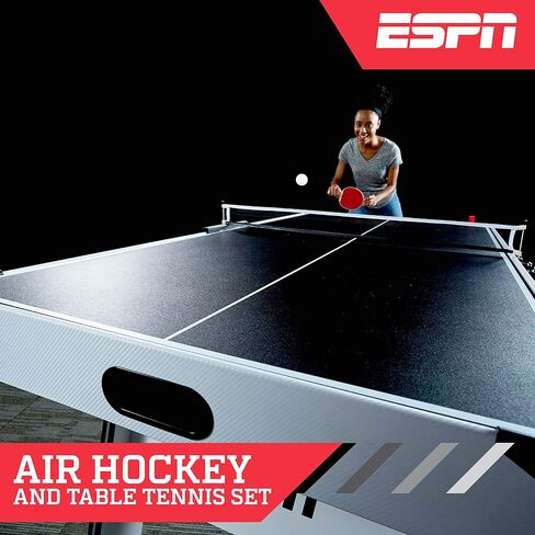 ESPN Air Hockey Multiple Styles Game Tables, Indoor Arcade Gaming Sets with Electronic Score Systems, Perfect for Family Game Rooms in Saudi Arabia