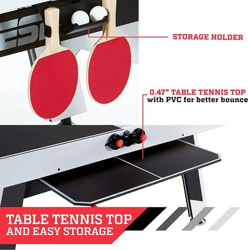 ESPN Air Hockey Multiple Styles Game Tables, Indoor Arcade Gaming Sets with Electronic Score Systems, Perfect for Family Game Rooms in Saudi Arabia