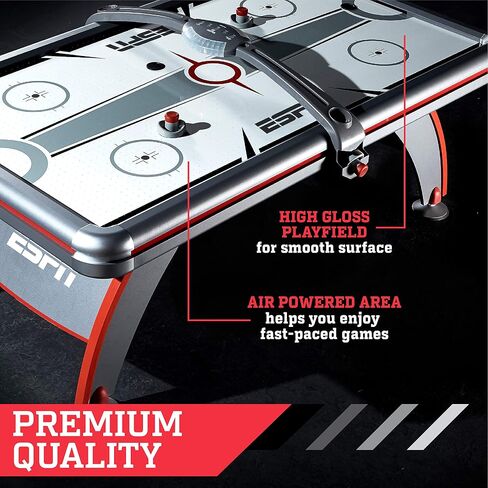 ESPN Air Hockey Multiple Styles Game Tables, Indoor Arcade Gaming Sets with Electronic Score Systems, Perfect for Family Game Rooms in Saudi Arabia