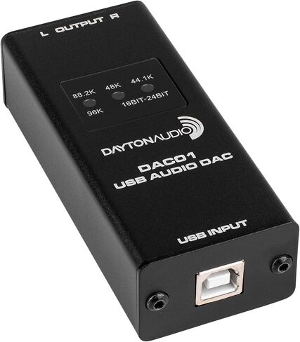 Dayton Audio DAC01 USB Audio DAC 24-bit/96 kHz RCA Output in Saudi Arabia