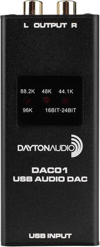Dayton Audio DAC01 USB Audio DAC 24-bit/96 kHz RCA Output in Saudi Arabia