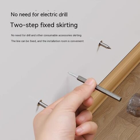 100PCS Double Head Skirting Seamless Nails - Double Head Skirting Nails, Veneer Concealment Nails for Home Decor, Woodwork, Furniture and Construction, Outdoor and Indoor Domestic Use in Saudi Arabia