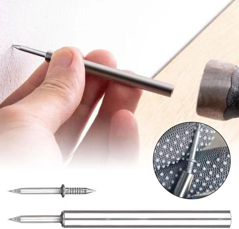 100PCS Double Head Skirting Seamless Nails - Double Head Skirting Nails, Veneer Concealment Nails for Home Decor, Woodwork, Furniture and Construction, Outdoor and Indoor Domestic Use in Saudi Arabia