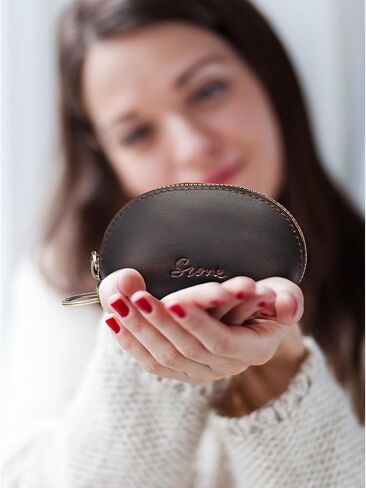 S-ZONE Leather Crossbody Bag for Women with Small Leather Coin Purse in Saudi Arabia