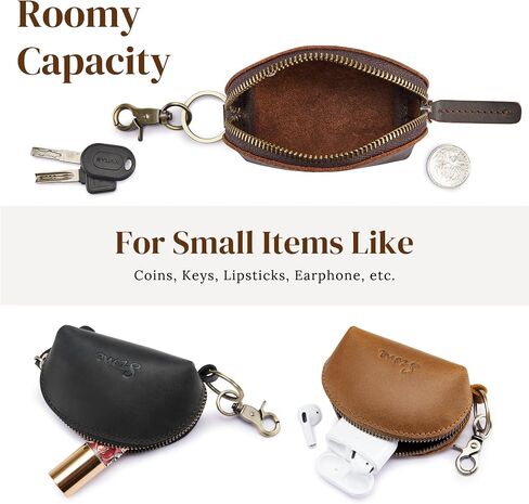 S-ZONE Leather Crossbody Bag for Women with Small Leather Coin Purse in Saudi Arabia