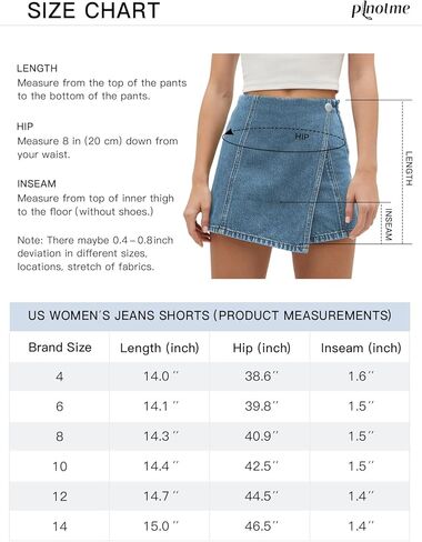 PLNOTME Womens Denim Skorts High Waisted Casual Summer Asymmetrical Hem Criss Cross Jean Skirt Shorts in Saudi Arabia