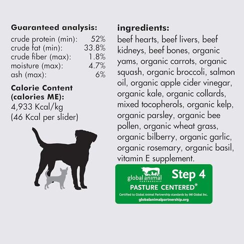 Smallbatch Pets نظام غذائي خام ممتاز مجفف بالتجميد للكلاب، عبوتان، وصفة لحم البقر، 14 أونصة في كل كيس (إجمالي 28 أونصة)، صنع في الولايات المتحدة الأمريكية، منتجات عضوية، لحوم مرتفعة بطريقة إنسانية، ترطب وتقدم الفطائر in Kuwait