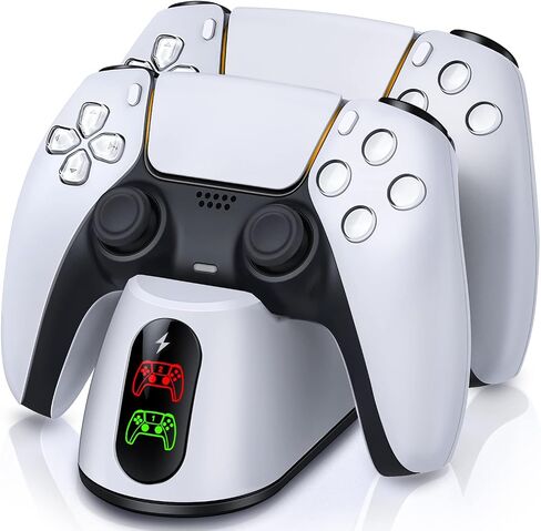 PS5 Controller Charger Station,PS5 Charging Station with Fast Charging Cord, Replacement for DualSense Controller PS5 Remote Control Charger Docking Station in Saudi Arabia