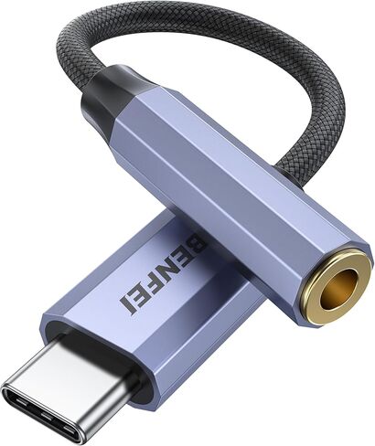 Benfei USB C إلى محول مقبس الصوت مع مجموعة شرائح DAC ، USB-C إلى 3.5 ملم سماعة رأس أنثى متوافقة مع iPhone 15 Pro Max/15 Pro/15 ، Samsung Galaxy S24/S23/S22/S21 Ultra ، IPAD Pro ، Pixel 8 Pink Pink in Kuwait
