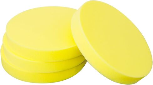 4 Pack 14''x14''x2'' High Density Foam Cushions,Yellow Round Seat Replacement Upholstery Foam for Couch, Chair, DIY in Saudi Arabia