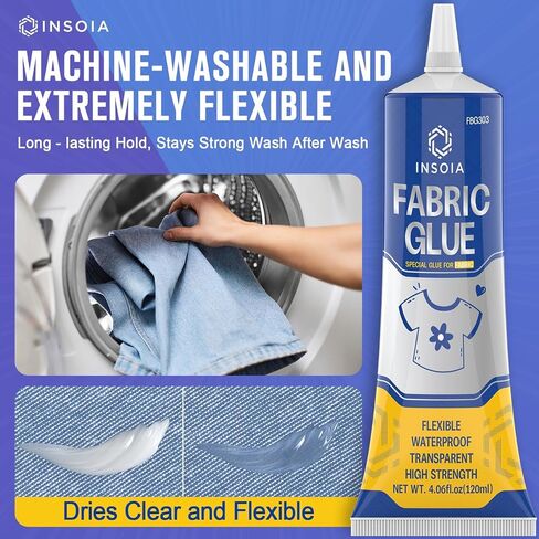 الغراء النسيج دائم ، 15 ملليبل × 2 غراء الملابس الصافية ، لاصق القماش القوي لأحجار الراين ، بقع ، ملابس ، الدنيم ، الجلود ، البوليستر ، الأقمشة ، إصلاح الدمية ، الفانيلا ، القطن والمزيد in Kuwait