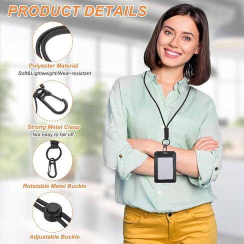PATIKIL 44cm Neck Lanyard with Hook, 2 Pcs Adjustable Long Keychain Strap Badge Lanyard with Release Buckle for ID Badges Holder Keys USB Keychain USB Office, Red in Saudi Arabia