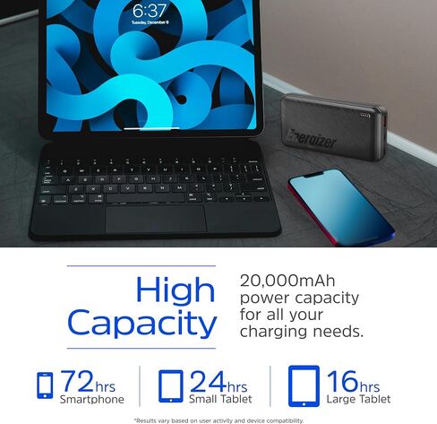 بنك الطاقة الطاقة - 10000 مللي أمبير في الساعة شاحن محمول البوليمرات البوليمرات عالية السعة ، والوزن الخفيف ، والشحن السريع ، وتوافق مع Android/iPhone 15 16 Plus Pro Max/iPad و Etc_ue10055pq in Kuwait