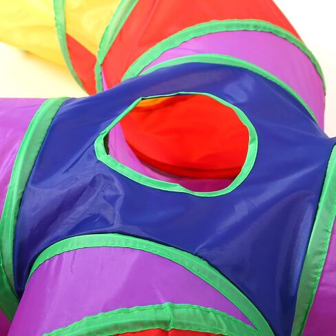 ‌ Coolcandy Tunnel Cat & Interactive Cat Toy Indoor ، ألعاب نفق S-T للقطط الداخلية ، كهف Peekaboo التفاعلي القابل للطي مع كرة اللعب ، للعب متعدد الاتجاهات والحيوانات الصغيرة in Saudi Arabia