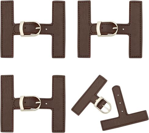 FINGERINSPIRE Leather Sew-On Toggles Closures Imitation Leather Snap Toggle Duffle Jacket Buckle Leather Clasp Fasteners in Saudi Arabia