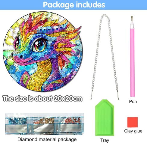 Reofrey Hanging Diamond Art Kits for Adults– 8x8 Inch Hummingbird Acrylic Board Double Sided Pattern Diamond Painting Suncatcher Pendant, Crystal Art for Home Wall or Window Decoration Handmade Gift in Saudi Arabia