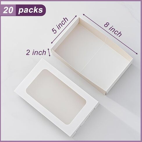 20PCS Macaron Boxes for 12,Chocolate Covered Strawberry Boxes with Window, Macaron Packaging Display for Strawberry Gift, Chocolate, Truffles,Desserts(Brown) in Saudi Arabia