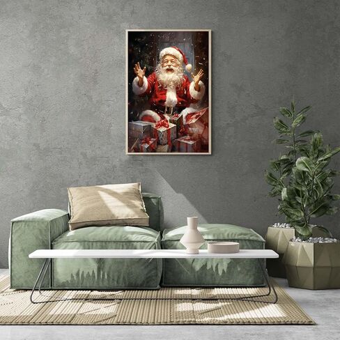 Ginfonr DIY 5D Diamond Art Kits for Adults, Christmas Diamond Painting for Adults, Diamond Art Animal Full Drill, Diamond Art Kits Embroidery Rhinestone Craft for Home Wall Decor 12 * 16 Inch in Saudi Arabia