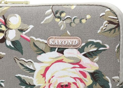kayond Gery Rose Patten canvas Water-resistant 14.1 Inch Laptop Sleeve case for 14 Notebook Computer in Saudi Arabia