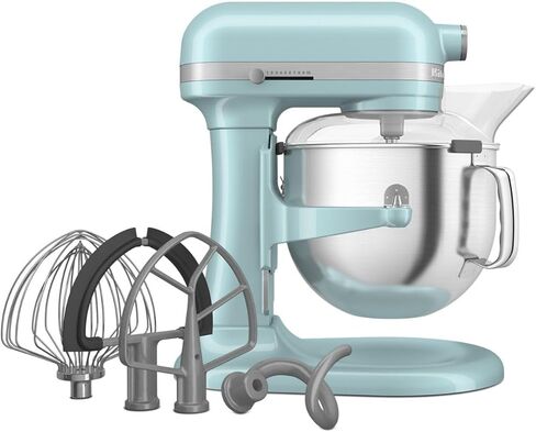 Kitchenaid® 7 Quart Bowl-Lift Stand Mixer ، Contour Silver & KDF7B Double Flex Edge Beater لمخاليط محاكمة صفيحة ، فضية in Saudi Arabia
