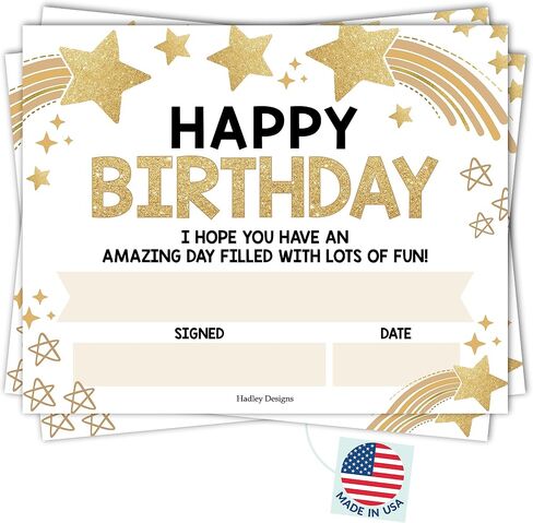Birthday Certificates for Students – 25 Happy Birthday Classroom Awards for Kids, Classroom Supplies for Teachers, School Gifts, Boho Certificate Awards in Saudi Arabia
