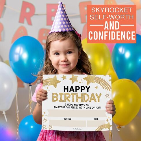 Birthday Certificates for Students – 25 Happy Birthday Classroom Awards for Kids, Classroom Supplies for Teachers, School Gifts, Boho Certificate Awards in Saudi Arabia