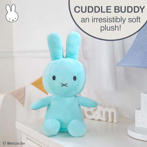 KIDS PREFERRED Miffy Plush Toy, 14 Inch Sitting Dutch Bunny Plush by Dick Bruna, Soft Boa Rabbit Bunny Stuffed Animal Plushie Doll for Girls and Boys - White in Saudi Arabia