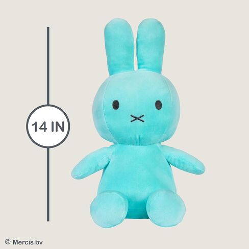 KIDS PREFERRED Miffy Plush Toy, 14 Inch Sitting Dutch Bunny Plush by Dick Bruna, Soft Boa Rabbit Bunny Stuffed Animal Plushie Doll for Girls and Boys - White in Saudi Arabia