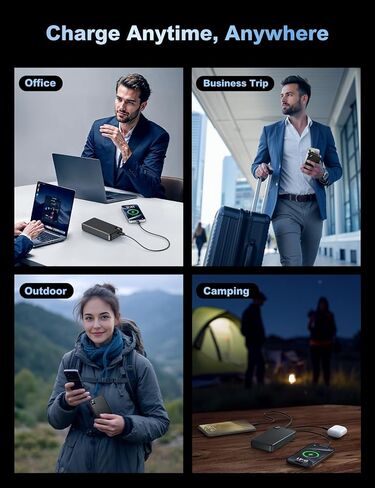 Portable Charger Power Bank 56800mAh Battery Pack-22.5W Fast Charging with USB C & LED Display, 3 Outputs High Capacity Portable Power Bank for iPhone 16/15/14/13 Series, Samsung, iPad etc in Saudi Arabia