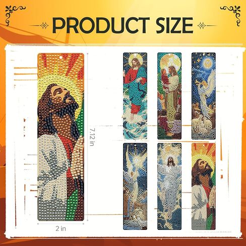 Dragon Diamond Art Painting Bookmarks - 6 Pcs DIY Diamond Painting Bookmarks Kits with Tassel Gem Art Craft Supplies with Flower Pattern Birthday Holiday Gift for Adults Beginners Book Lover in Saudi Arabia