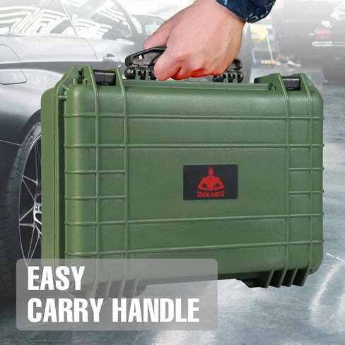 18x 13.8x 8 Inch Hard Case, Portable Weather Waterproof Protective Camera Case with Customizable Foam, Fit Use of Drones, Camera, Equipments, Black in Saudi Arabia