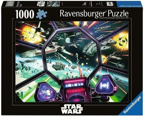 Ravensburger Star Wars: TIE Fighter Cockpit 1000 Piece Jigsaw Puzzle for Adults - 16920 - Every Piece is Unique, Softclick Technology Means Pieces Fit Together Perfectly in Saudi Arabia