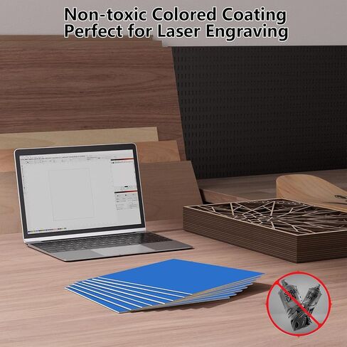 8 Pack Pre-Painted Colored Plywood Sheets,12x12x1/8 Inch (3mm), 8 Colors Mixed Basswood,Ideal for Laser Cutting, Engraving, DIY Crafts, Ornaments, Models Making (8 Colors Mixed) in Saudi Arabia