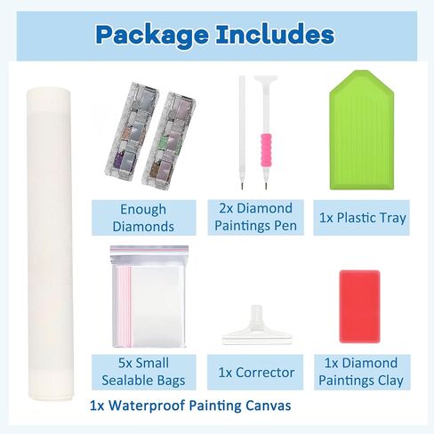 Tostog Dog Diamond Paints Kits للبالغين ، DIY 5D Animal Diamond Art Kits للبالغين ، اللوحات الماس الكلب اللطيفة للمبتدئين ، اللوحات الماس الكاملة مجموعة الجدار الفنية 12 * 16 بوصة. in Kuwait