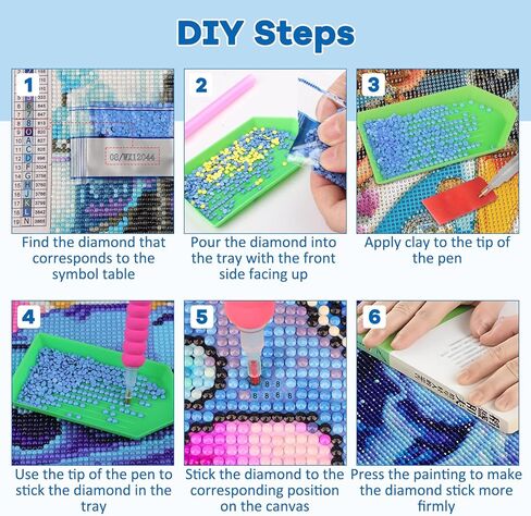 Tostog Dog Diamond Paints Kits للبالغين ، DIY 5D Animal Diamond Art Kits للبالغين ، اللوحات الماس الكلب اللطيفة للمبتدئين ، اللوحات الماس الكاملة مجموعة الجدار الفنية 12 * 16 بوصة. in Kuwait