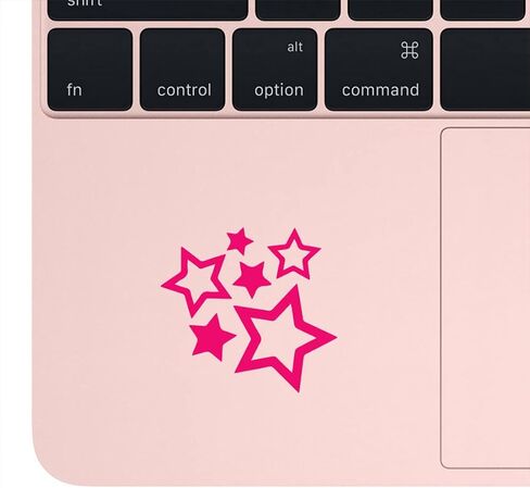 Simple Full Star 2 (أسود) (مجموعة من 2) ملصقات مصورة فاخرة مقاومة للماء من الفينيل لأجهزة الكمبيوتر المحمول وإكسسوارات الهاتف وخوذة ممتص الصدمات للنافذة وديكور جدار الباب in Saudi Arabia