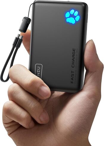INIU Portable Charger, 22.5W 10000mAh Slim Power Bank, Fast Charging Mini Battery Pack, Travel Trip Accessories Flight Cruise Ship Essentials for College Students Travelers Teen Boys Girls, Blue in Kuwait