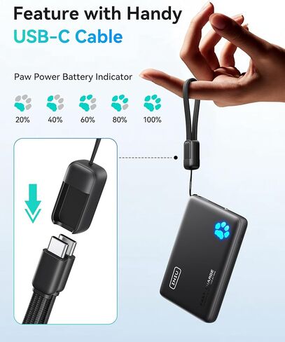 INIU Portable Charger, 22.5W 10000mAh Slim Power Bank, Fast Charging Mini Battery Pack, Travel Trip Accessories Flight Cruise Ship Essentials for College Students Travelers Teen Boys Girls, Blue in Kuwait